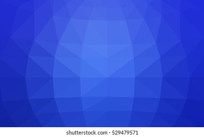 Light blue polygonal illustration, which consist of triangles. Triangular design for your business. Geometric background in Origami style with gradient.