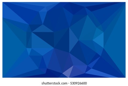 Light BLUE polygonal illustration, which consist of triangles. Triangular pattern for your business design. Geometric background in Origami style with gradient. 