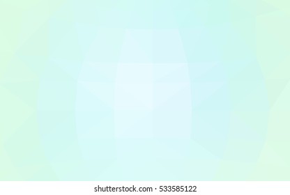 Light blue polygonal illustration, which consist of triangles. Triangular design for your business. Geometric background in Origami style with gradient.