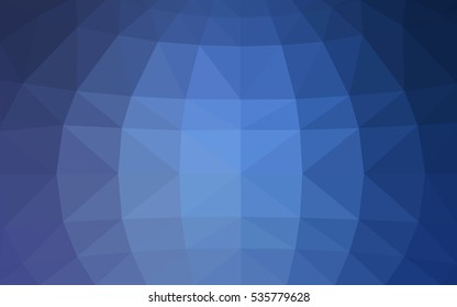 Light blue polygonal illustration, which consist of triangles. Triangular design for your business. Geometric background in Origami style with gradient.