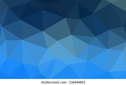 Light blue polygonal illustration, which consist of triangles. Triangular design for your business. Geometric background in Origami style with gradient.