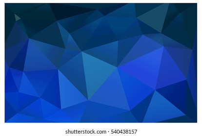 Light BLUE polygonal illustration, which consist of triangles. Triangular pattern for your business design. Geometric background in Origami style with gradient. 