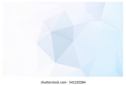 Light BLUE polygonal illustration, which consist of triangles. Triangular pattern for your business design. Geometric background in Origami style with gradient. 