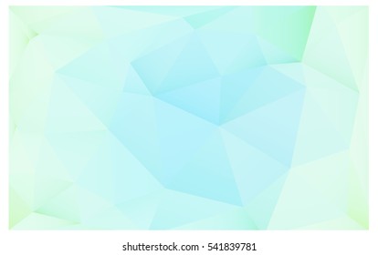 Light BLUE polygonal illustration, which consist of triangles. Triangular pattern for your business design. Geometric background in Origami style with gradient. 