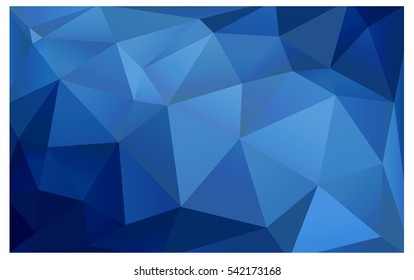 Light BLUE polygonal illustration, which consist of triangles. Triangular pattern for your business design. Geometric background in Origami style with gradient. 