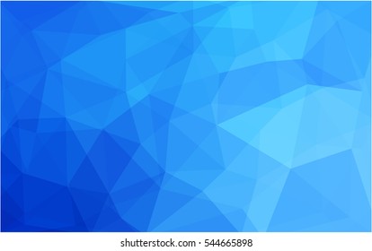 Light BLUE polygonal illustration, which consist of triangles. Triangular design for your business. Creative geometric background in Origami style with gradient