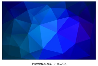 Light BLUE polygonal illustration, which consist of triangles. Triangular design for your business. Creative geometric background in Origami style with gradient