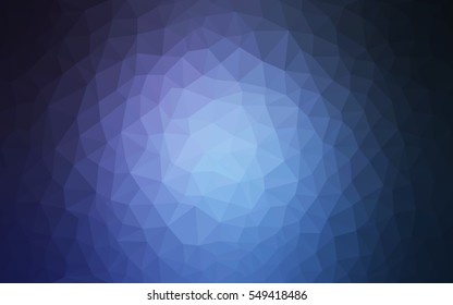 Light BLUE polygonal illustration, which consist of triangles. Triangular pattern for your business design. Geometric background in Origami style with gradient. 