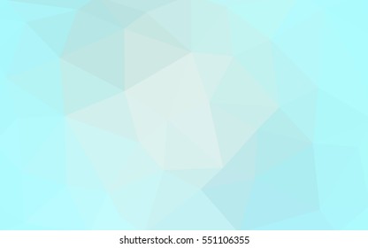 Light blue polygonal illustration, which consist of triangles. Triangular design for your business. Geometric background in Origami style with gradient.