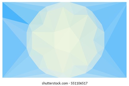 Light BLUE polygonal illustration, which consist of triangles with a gemstone in center. Triangular design of a huge diamond for your business. Creative geometric background of gems.