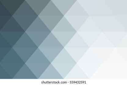 Light BLUE polygonal illustration, which consist of triangles. Triangular design for your business. Creative geometric background in Origami style with gradient