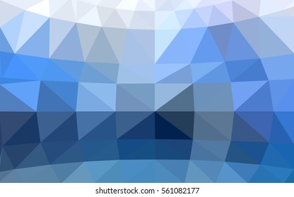 Light BLUE polygonal illustration, which consist of triangles. Triangular design for your business. Creative geometric background in Origami style with gradient