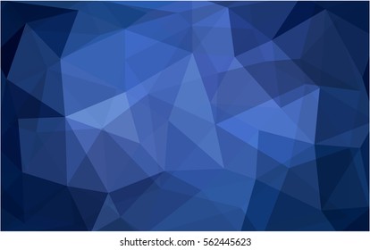 Light BLUE polygonal illustration, which consist of triangles. Triangular design for your business. Creative geometric background in Origami style with gradient