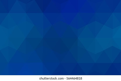 Light BLUE polygonal illustration, which consist of triangles. Triangular design for your business. Creative geometric background in Origami style with gradient