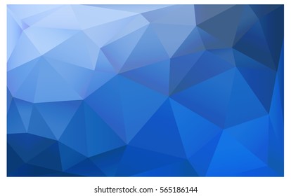 Light BLUE polygonal illustration, which consist of triangles. Triangular design for your business. Creative geometric background in Origami style with gradient