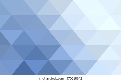 Light BLUE polygonal illustration, which consist of triangles. Triangular design for your business. Creative geometric background in Origami style with gradient