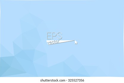 Light Blue Polygonal Mosaic Background, Vector illustration, Creative Business Design Templates