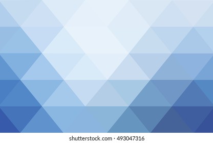Light blue polygonal pattern. Brand-new colored illustration in blurry style with gradient. Brand-new design for your business.