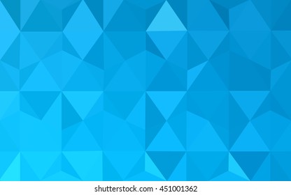 Light blue polygonal pattern. Colorful illustration in abstract style with gradient. The completely new template can be used for your brand book.