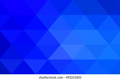 Light blue polygonal pattern. Colorful illustration in abstract style with gradient. The template can be used as a background for cell phones.