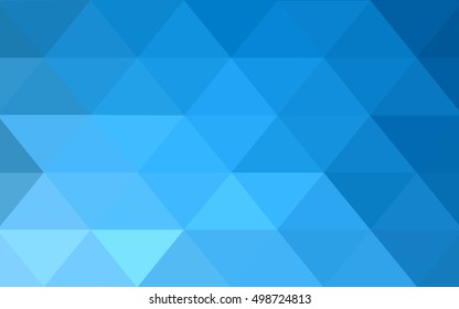 Light blue polygonal pattern. Colorful illustration in abstract style with gradient. The template can be used as a background for cell phones.
