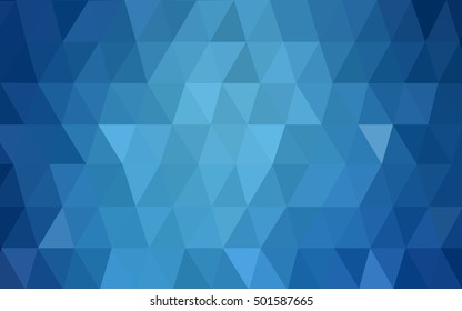 Light blue polygonal pattern. Colorful illustration in abstract style with gradient. A completely new design for your business.