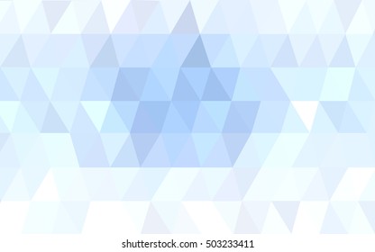 Light blue polygonal pattern. Colorful illustration in abstract style with gradient. Brand-new style for your business design.