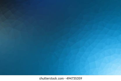 Light blue polygonal pattern. Shining colored illustration in a brand-new style. The completely new template can be used for your brand book.