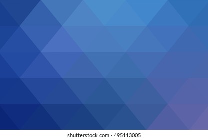 Light blue polygonal template. Geometric illustration in Origami style with gradient.  The completely new template can be used for your brand book.