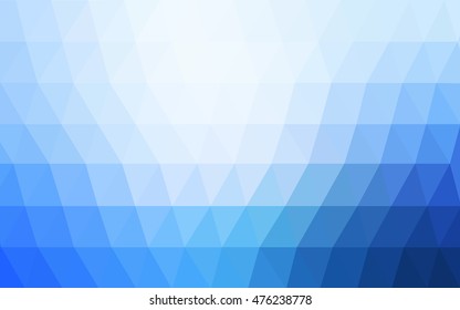 Light blue polygonal template. Glitter abstract illustration with an elegant design. The textured pattern can be used for background.