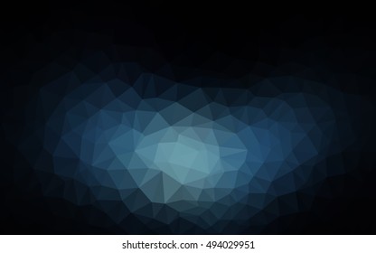 Light blue polygonal template. Glitter abstract illustration with an elegant design. The template can be used as a background for cell phones.