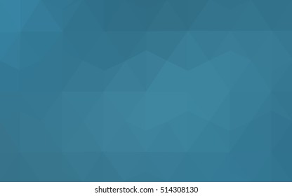 Light blue polygonal template. Glitter abstract illustration with an elegant design. Triangular pattern for your business design.