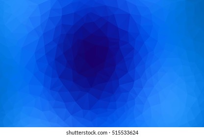 Light blue polygonal template. Glitter abstract illustration with an elegant design. Triangular pattern for your business design.