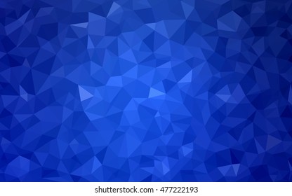 Light blue polygonal template. Shining illustration, which consist of triangles. The polygonal design can be used for your web site.