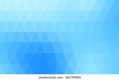 Light blue polygonal template. Shining illustration, which consist of triangles. A completely new template for your business design.