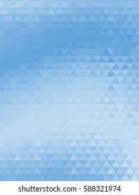 Light blue polygonal vector abstractillustration. Triangles geometric background. Shiny effect for vibrant banner