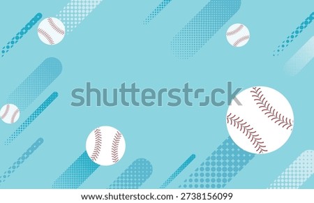 Light Blue Pop Home Run Background Illustration – Dynamic Baseball Design