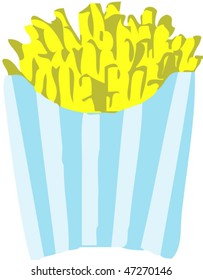 Light blue popcorn