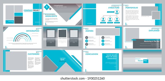 hellblaue Hintergrundvorlagen für Geschäftsberichte, Marketing, Werbung und Folien. Sauberes und professionelles Aussehen