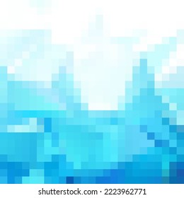 Light blue presentation template. Design element. Pixel.