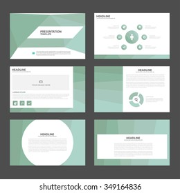 Light blue presentation template Infographic elements flat design set for brochure flyer leaflet marketing advertising