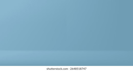 Fondo de producto azul claro, diseño mínimo. Fondo de Fondo de pantalla de escritorio simple de habitación lisa mínima azul. Fondo de presentación de sala mínima