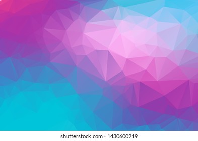 Light Blue purple Low poly crystal background. Polygon design pattern. Low poly vector illustration, low polygon background.