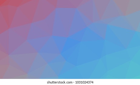 Light blue purple low polygonal crystal background. Triangular polygon  pattern. Low poly vector illustration. Low polygonal backdrop