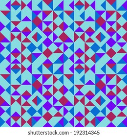 Light blue and purple triangles pattern