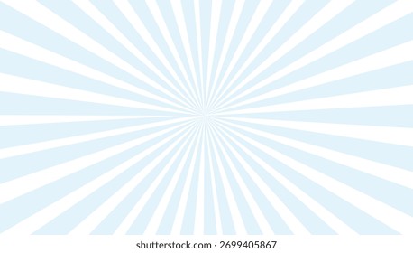 Fondo de degradado radial azul claro con rayos blancos que emanan del centro, creando un diseño dinámico y moderno adecuado para varios proyectos gráficos.