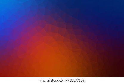 Light blue, red abstract mosaic template. Colorful illustration in abstract style with gradient. A completely new template for your business design.
