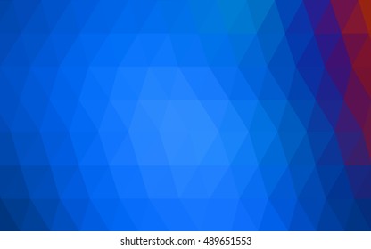 Light blue, red abstract mosaic pattern. Glitter abstract illustration with an elegant design. A completely new template for your business design.