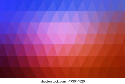 Light blue, red abstract mosaic template. Modern geometrical abstract illustration with gradient. A completely new template for your business design.