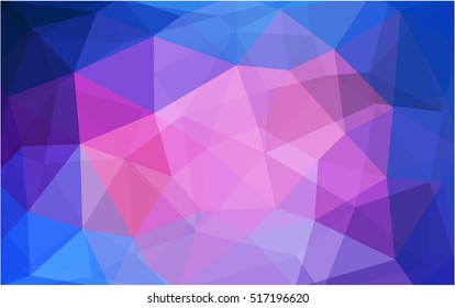 Light blue, red abstract mosaic background. Creative illustration in halftone style with gradient. Brand-new design for your business.